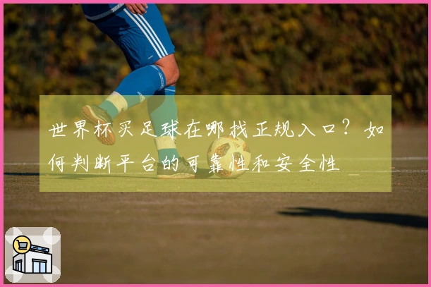 世界杯买足球在哪找正规入口？如何判断平台的可靠性和安全性